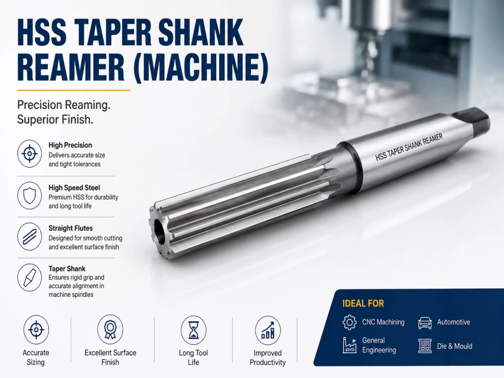 HSS TAPER SHANK MACHINE REAMERS